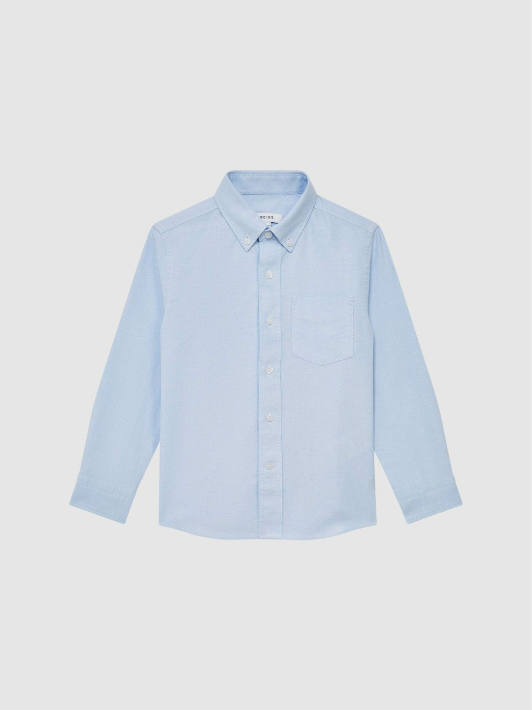 3-9 yrs Button Down Oxford Shirt in Soft Blue | Reiss Children & Baby Premium
