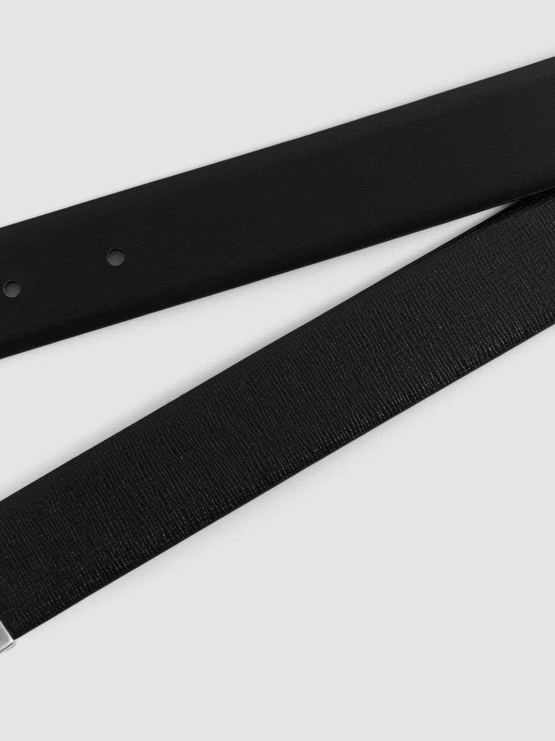 Reversible Leather Belt in Black | Reiss Men Best Seller