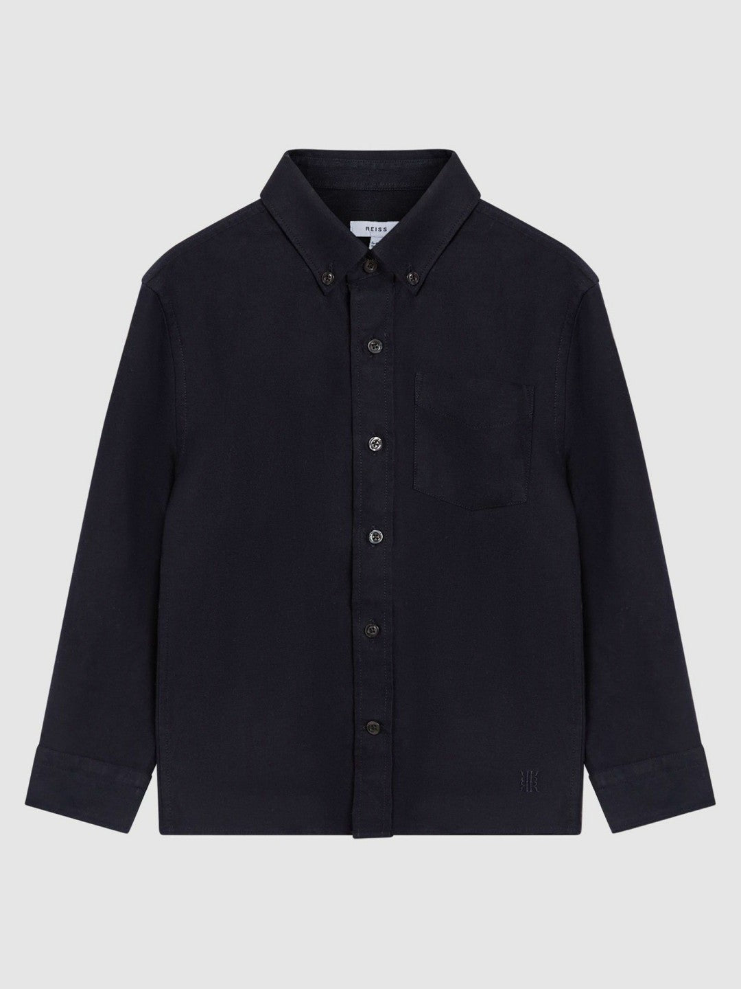 9-14 yrs Button Down Oxford Shirt in Navy | Reiss Children & Baby Popular