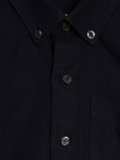 9-14 yrs Button Down Oxford Shirt in Navy | Reiss Children & Baby Popular