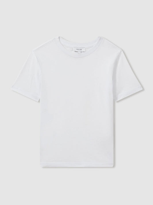 9-13 yrs Crew Neck T-Shirt in White | Reiss Children & Baby Featured
