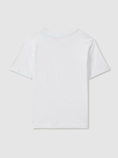 9-13 yrs Crew Neck T-Shirt in White | Reiss Children & Baby Featured