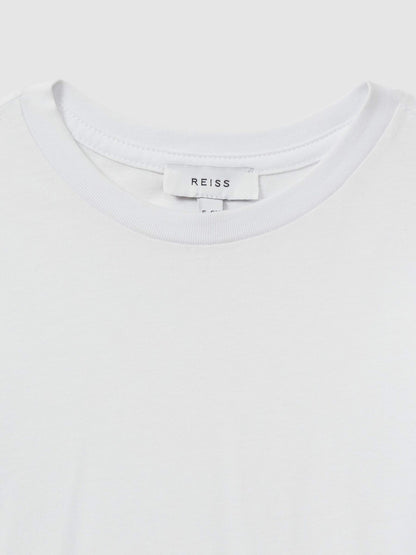 9-13 yrs Crew Neck T-Shirt in White | Reiss Children & Baby Featured