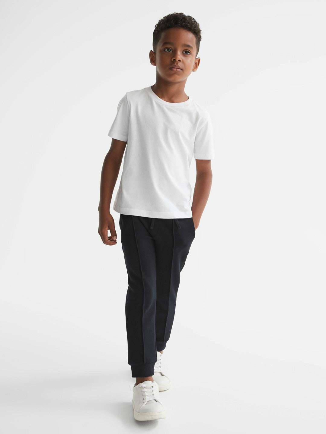 9-13 yrs Crew Neck T-Shirt in White | Reiss Children & Baby Featured