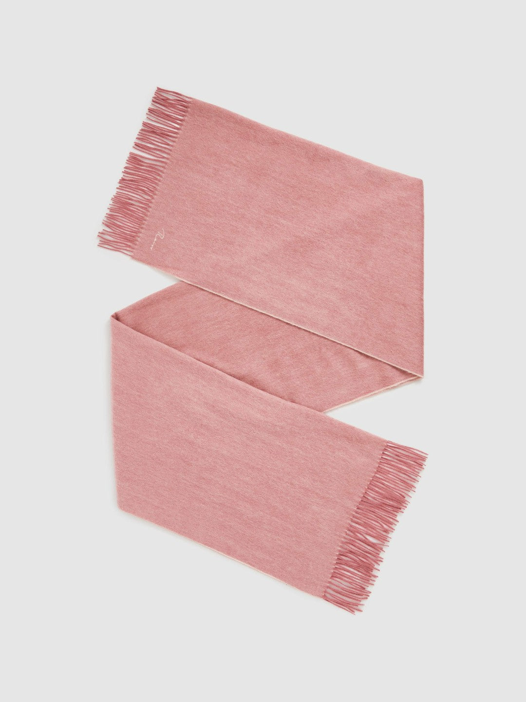 Wool-Cashmere Scarf in Blush | Reiss Women Popular