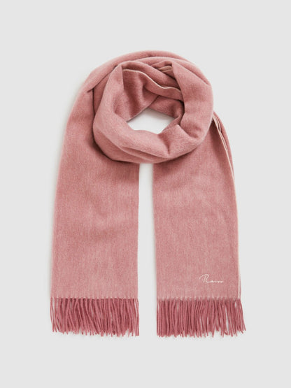 Wool-Cashmere Scarf in Blush | Reiss Women Popular