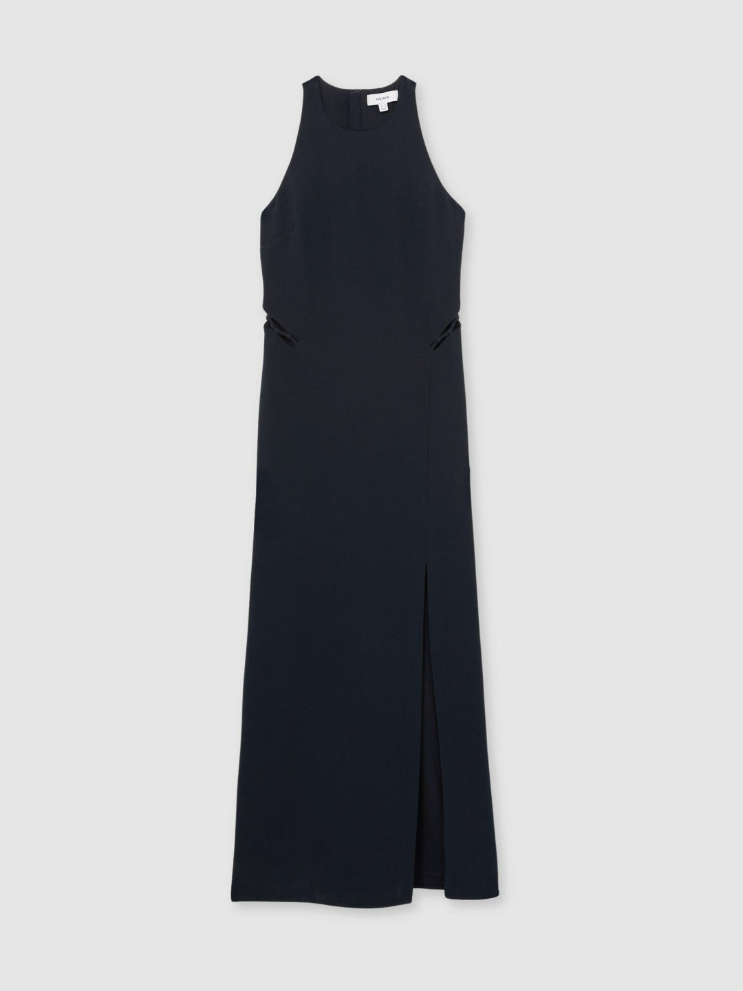 Ladder-Trim Sleeveless Maxi Dress in Navy | Reiss Women Recommended