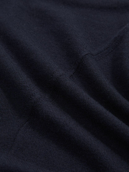 Wool Slouched Sleeveless Top in Navy | Reiss Women Best Seller