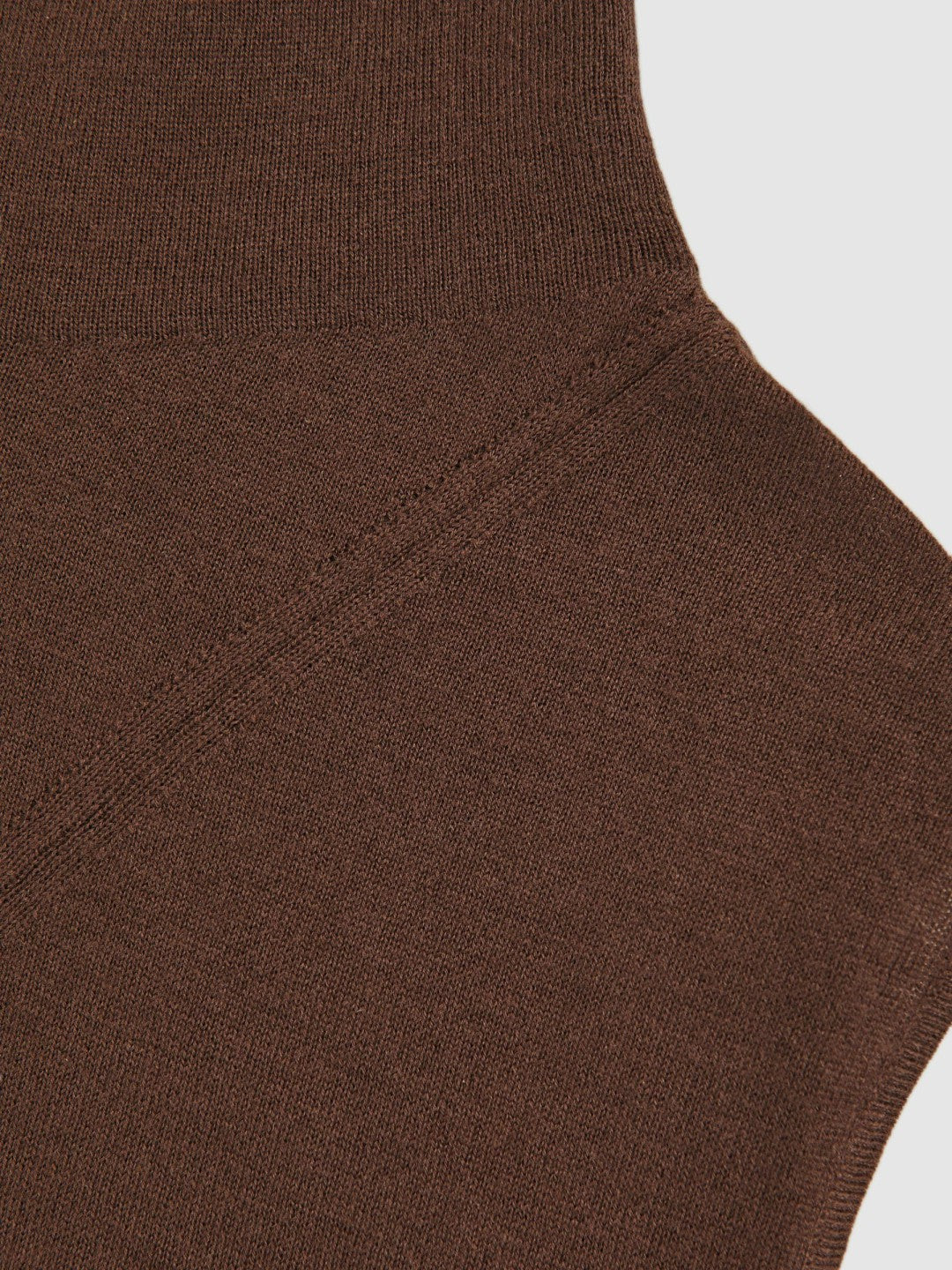 Wool Slouched Sleeveless Top in Chocolate | Reiss Women Featured