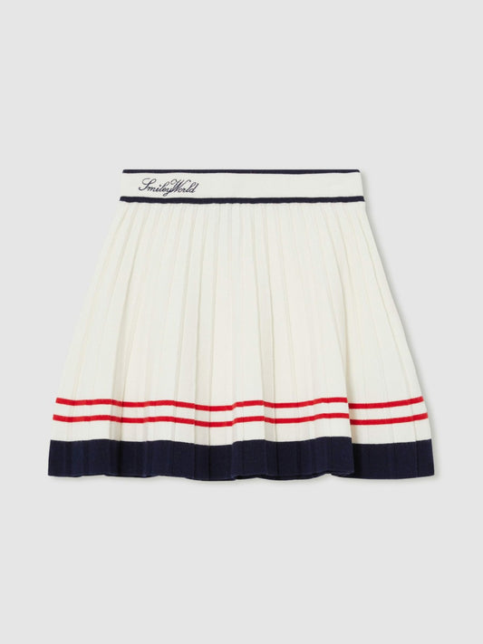 13-14 yrs SmileyWorld Tennis Skirt in Off White | Reiss Children & Baby Best Seller