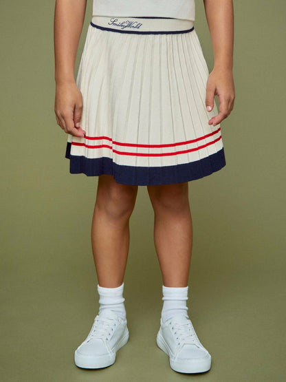 13-14 yrs SmileyWorld Tennis Skirt in Off White | Reiss Children & Baby Best Seller
