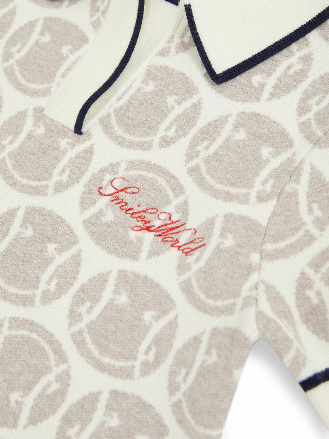 4-9 yrs SmileyWorld Knitted Polo Dress in Off White | Reiss Children & Baby Premium