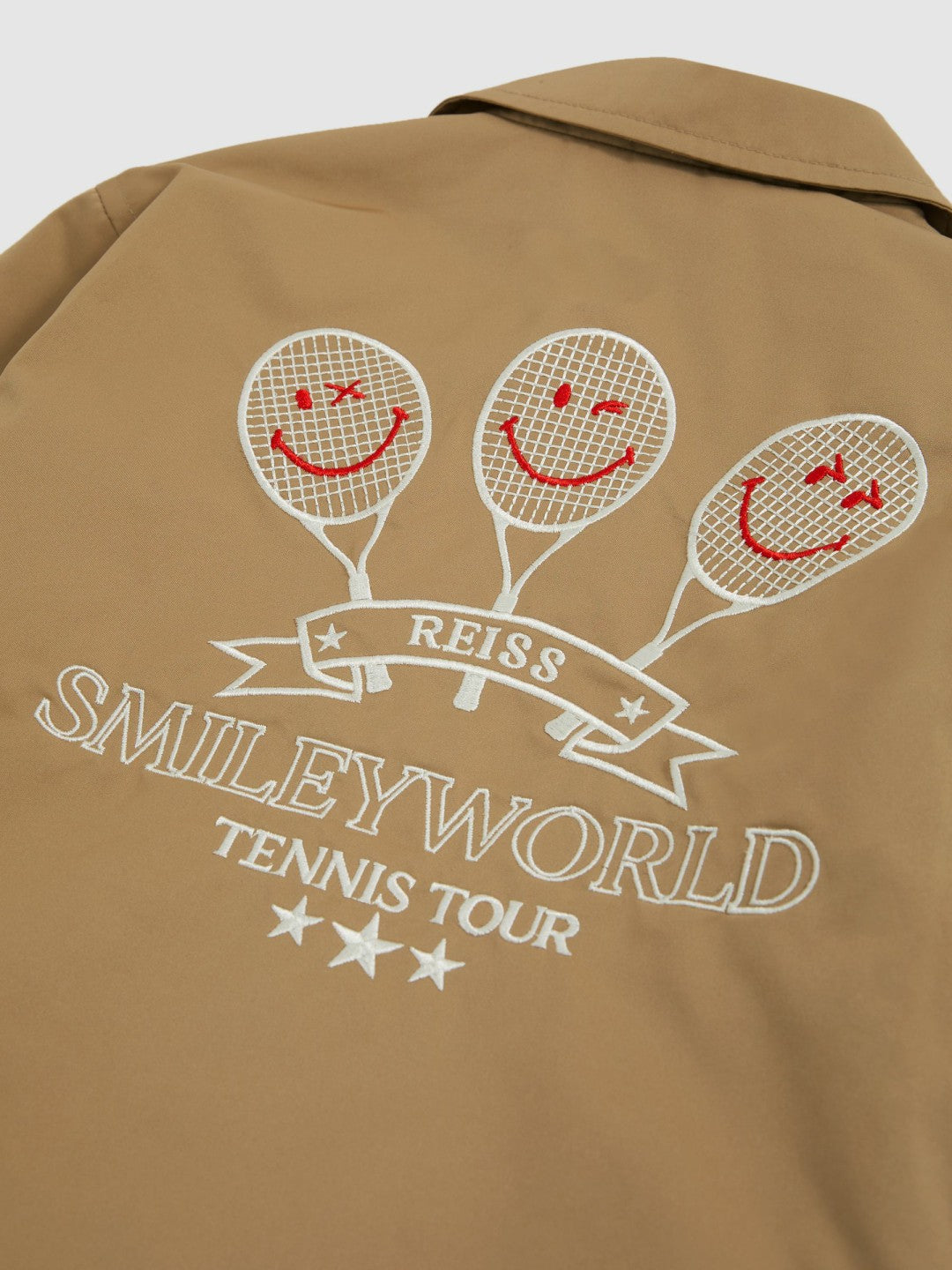 3-9 yrs SmileyWorld Harrington Jacket in Stone | Reiss Children & Baby Exclusive