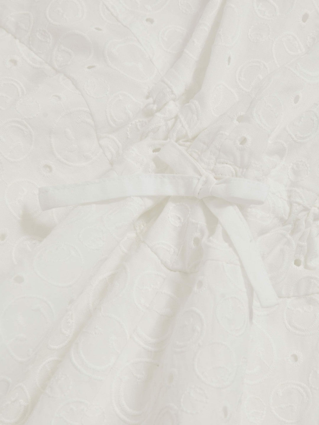 9-13 yrs SmileyWorld Broderie Logo Dress in Ivory | Reiss Children & Baby Popular