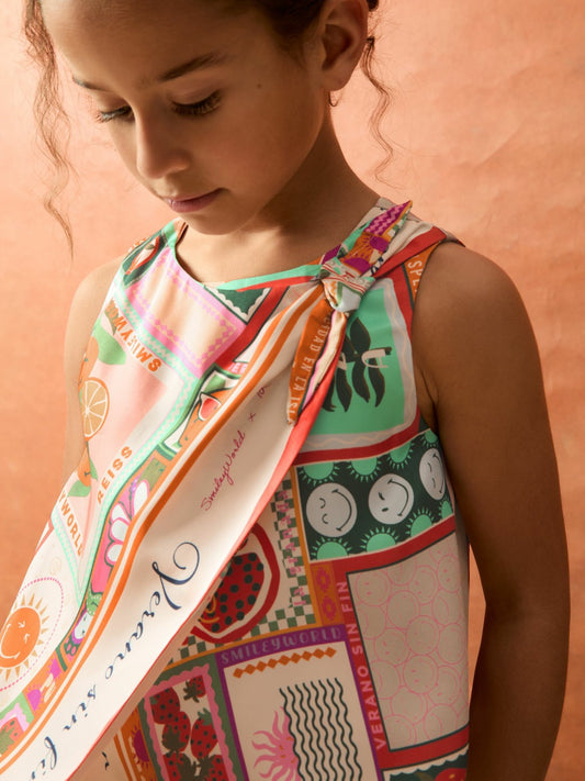 9-13 yrs SmileyWorld Motif Print Top in Multi | Reiss Children & Baby Recommended
