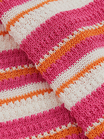 9-13 yrs SmileyWorld Stripe Knit Trousers in Pink | Reiss Children & Baby Best Seller