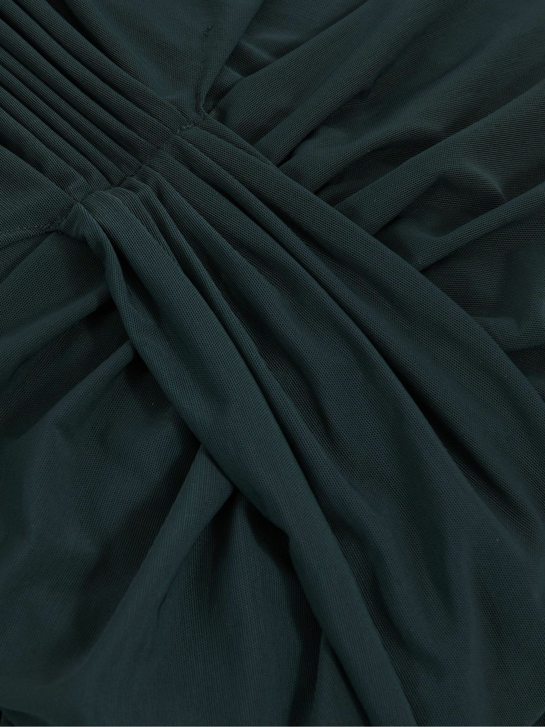 Sheer Ruched Maxi Dress in Teal | Reiss Women Recommended