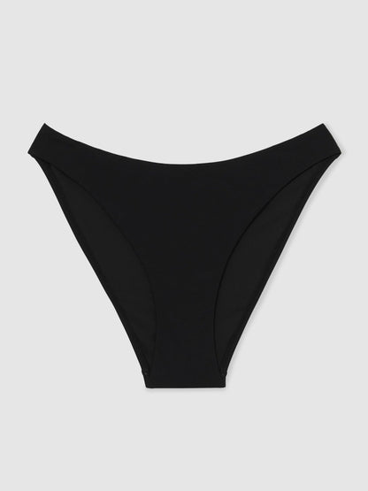 High Cut Bikini Bottoms in Black | Reiss Women New