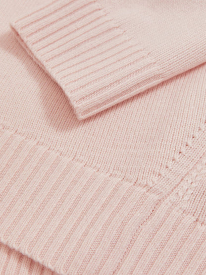 Wool-Cashmere Crew-Neck Jumper in Pink | Reiss Women Popular