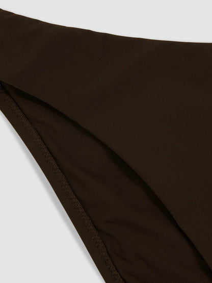 High Cut Bikini Bottoms in Chocolate | Reiss Women Recommended