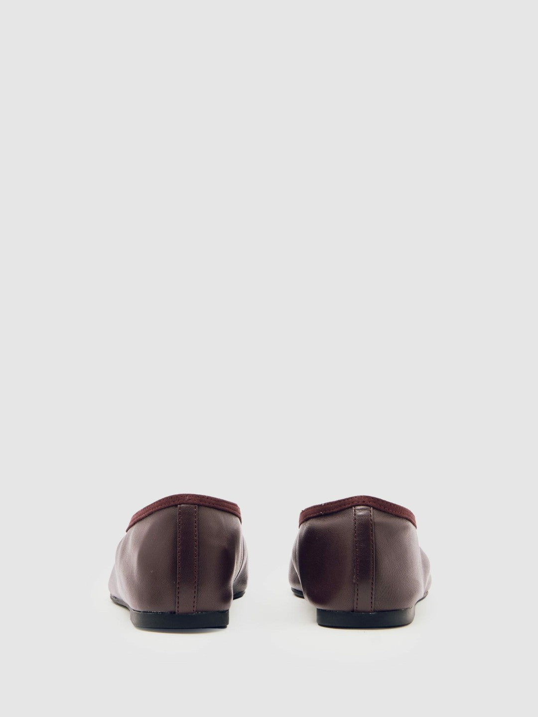 Nappa Leather Ballet Flats in Oxblood | Reiss Women Popular