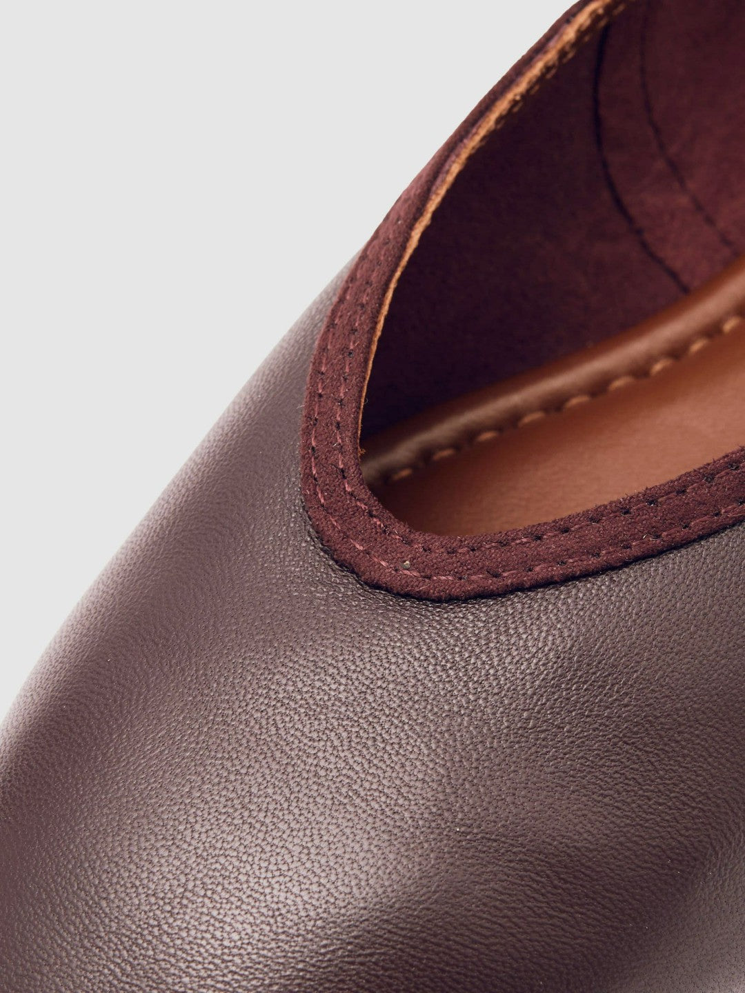 Nappa Leather Ballet Flats in Oxblood | Reiss Women Popular