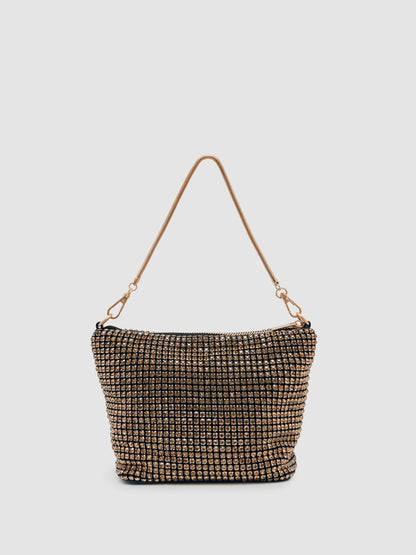 Crystal Bracelet Pouch Bag in Gold | Reiss Women Exclusive