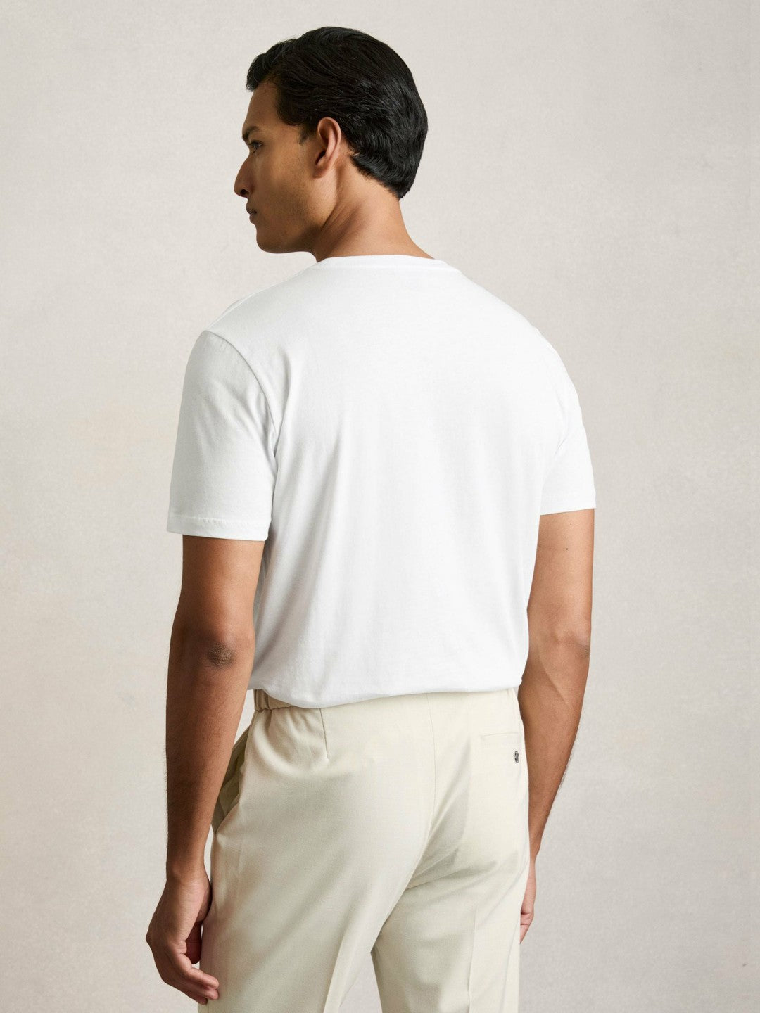 Cotton Crew-Neck T-shirts 3 Pack in White/Navy/Airforce Blue | Reiss Men Best Seller
