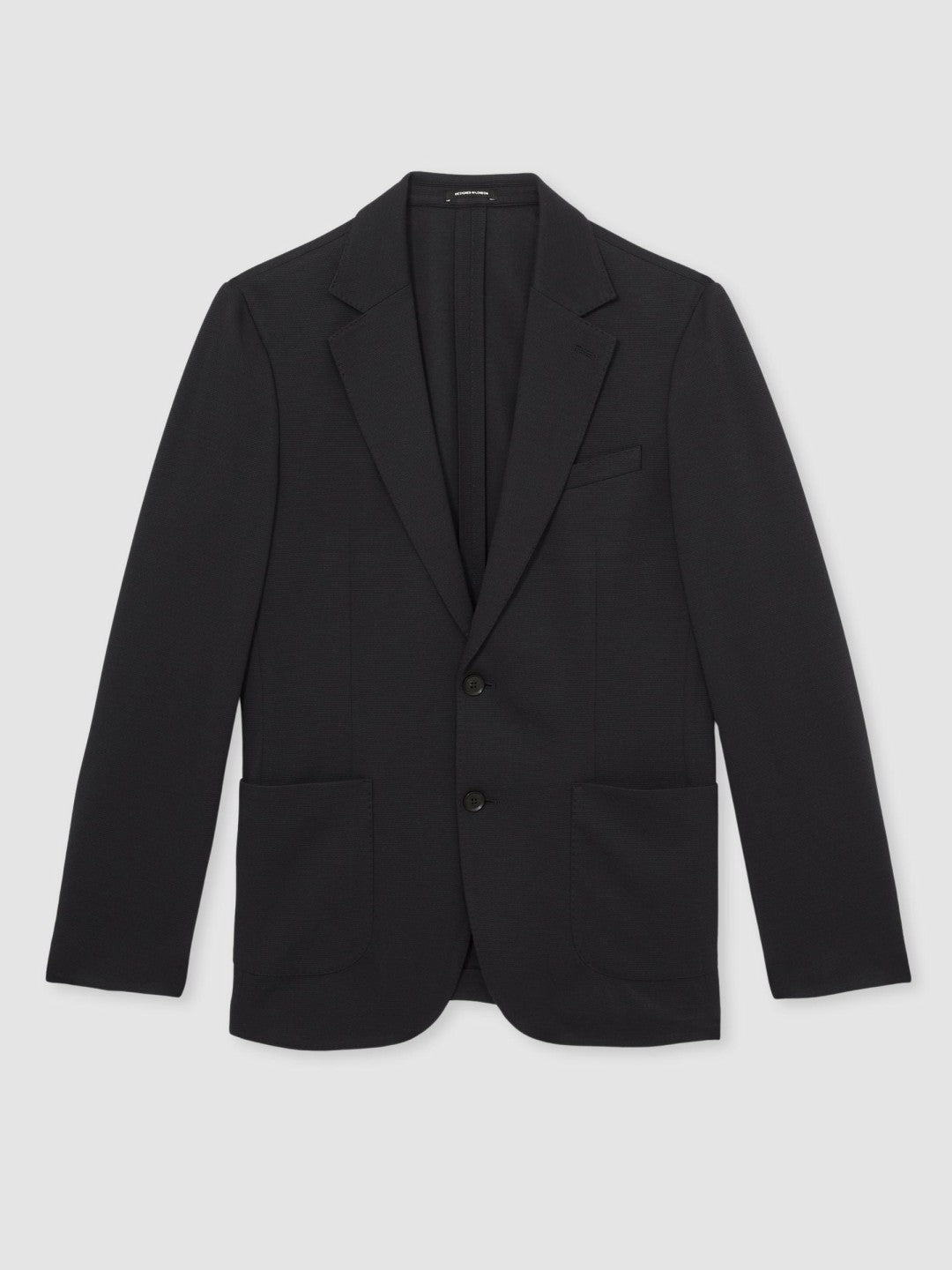 Slim-Fit Single-Breasted Jersey Suit Blazer in Navy | Reiss Men Exclusive