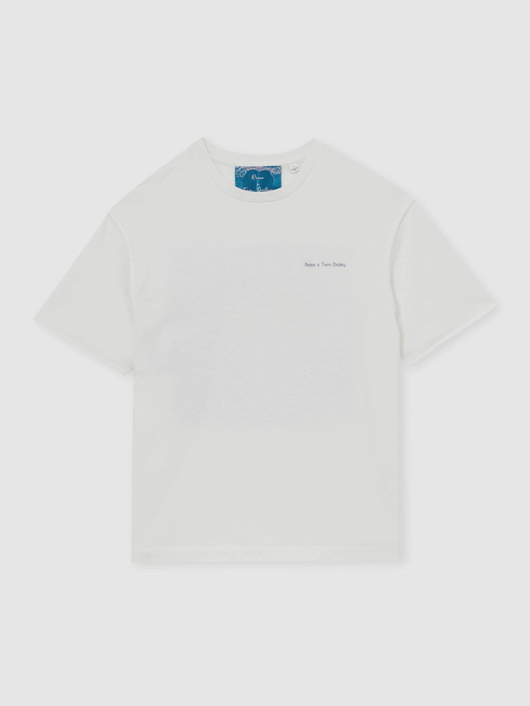| Tom Daley Graphic-Print T-Shirt in White | Reiss Men Recommended