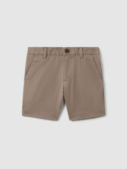 3-9 yrs Cotton Chino Shorts with Stretch in Stone | Reiss Children & Baby New