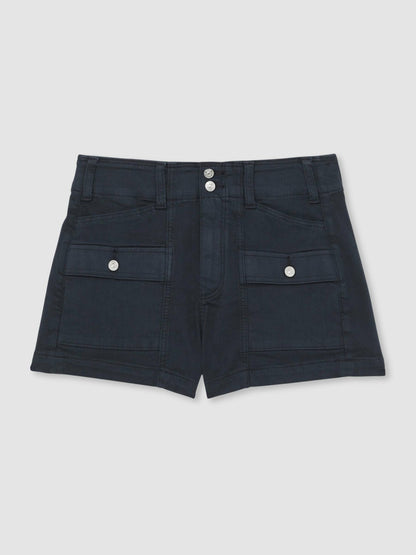 Paige Cargo Shorts in Navy | Reiss Women Recommended