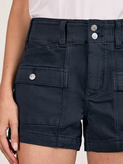 Paige Cargo Shorts in Navy | Reiss Women Recommended