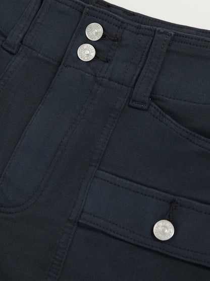 Paige Cargo Shorts in Navy | Reiss Women Recommended