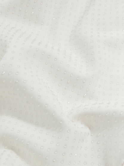 Good American Scuba Crystal Midi Dress in White | Reiss Women Signature