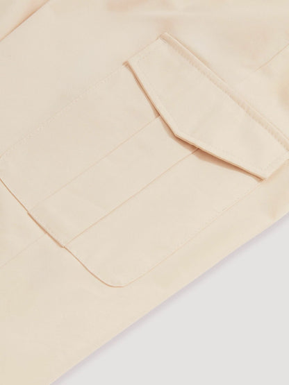 Cotton-Lyocell Cargo Trousers in Light Stone | Reiss Men Exclusive