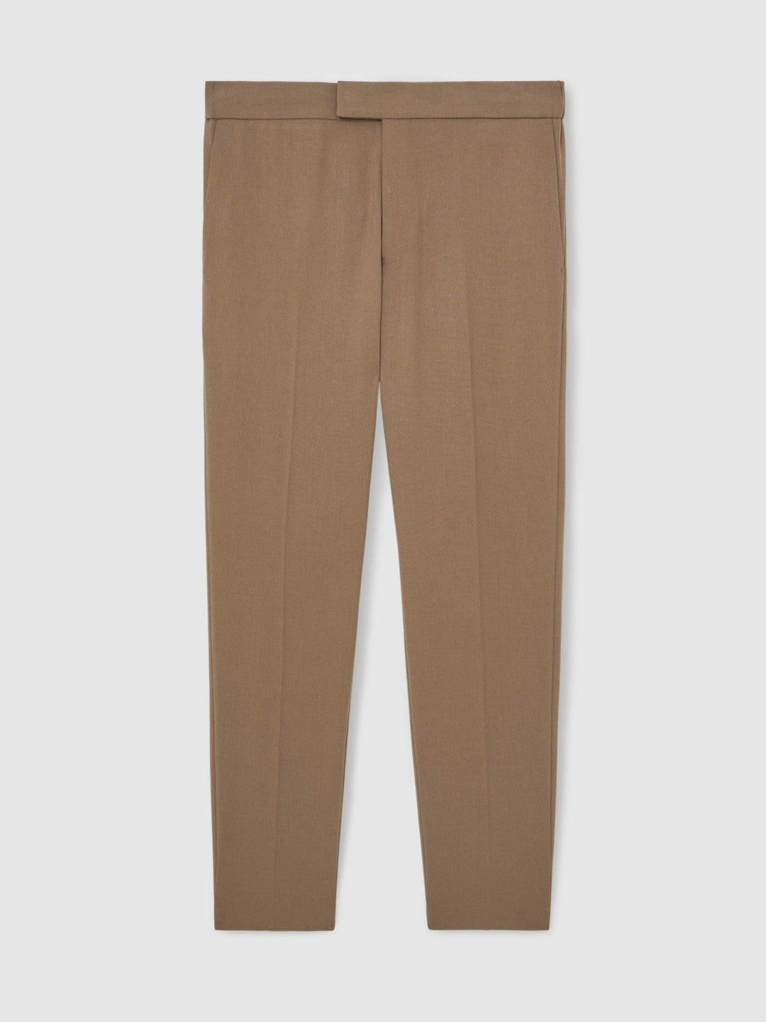 Slim-Fit Internal-Drawstring Trousers in Camel | Reiss Men Premium