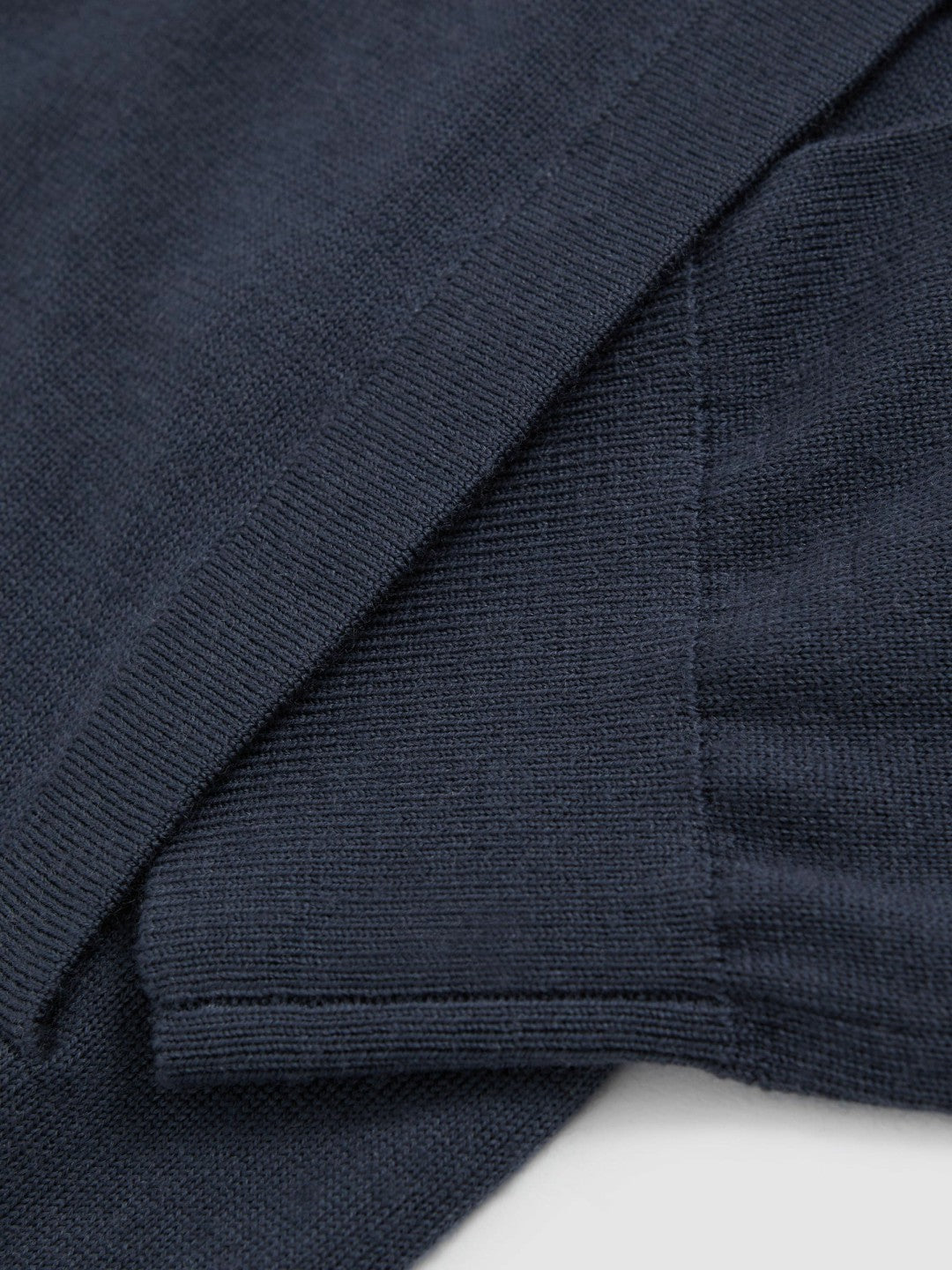 Merino Wool Zip Through Cardigan in Midnight Navy | Reiss Men Exclusive