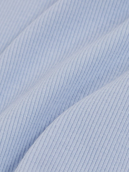 9-13 yrs Stretch-Cotton Ribbed Vest in Blue | Reiss Children & Baby Exclusive