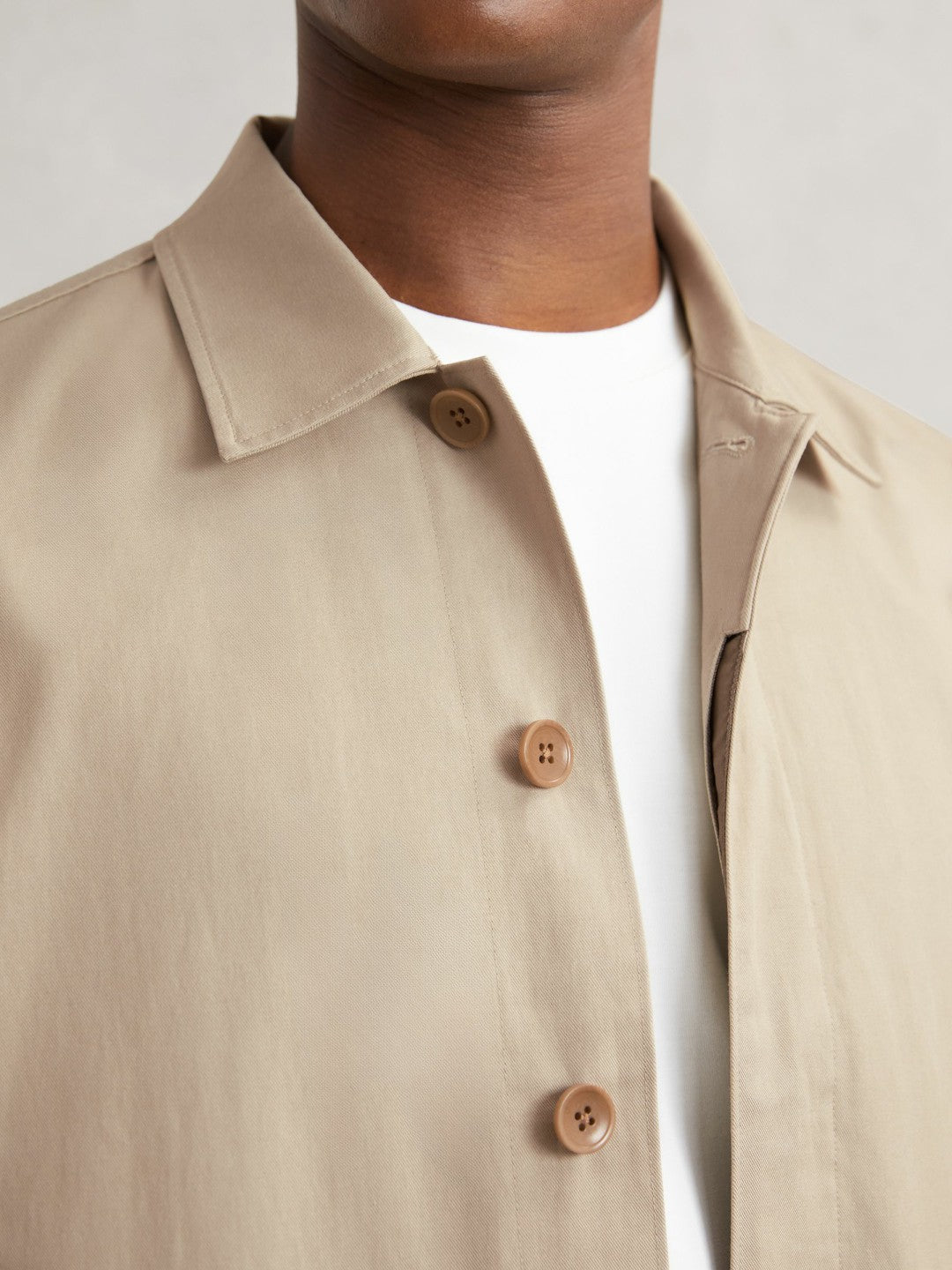 Paige Flap Pocket Worker Jacket in Beige | Reiss Men Popular