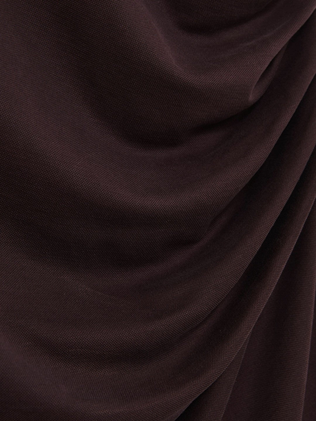 Jersey Ruched Racer Midi Dress in Burgundy | Reiss Women Trending