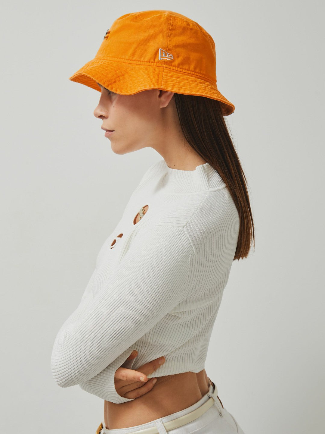 Unisex Fit McLaren Racing Cotton Bucket Hat in Papaya Orange | Reiss Men Recommended