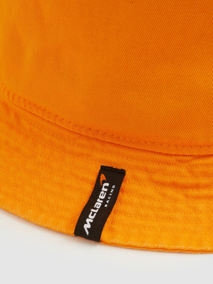 Unisex Fit McLaren Racing Cotton Bucket Hat in Papaya Orange | Reiss Men Recommended