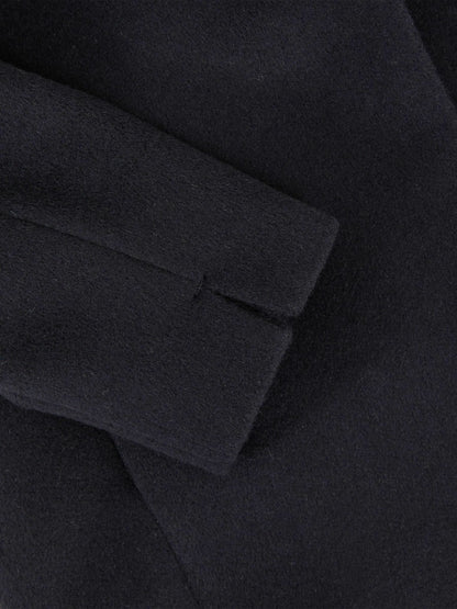 Wool-Blend Funnel-Neck Coat in Navy | Reiss Children & Baby Exclusive