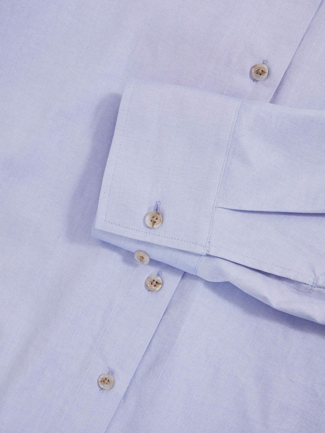 Cotton Button Through Oxford Shirt in Blue | Reiss Women Signature