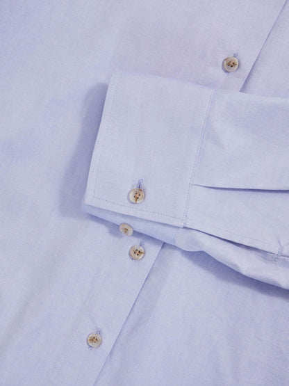 Cotton Button Through Oxford Shirt in Blue | Reiss Women Signature