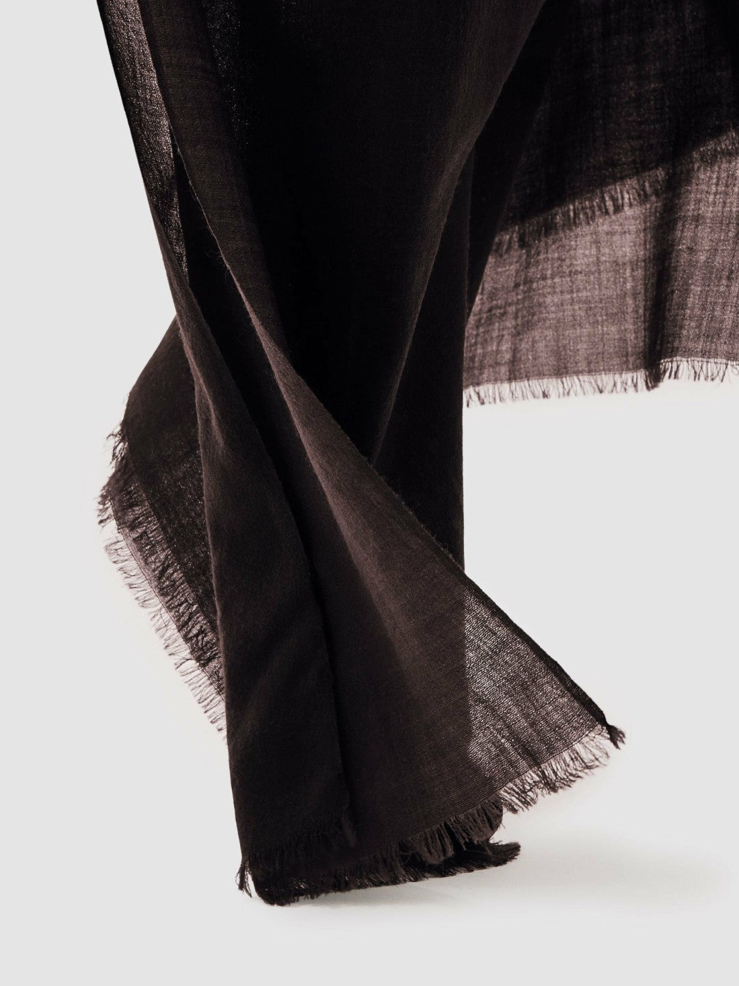 Wool-Cashmere Lightweight Scarf in Burgundy | Reiss Women Premium