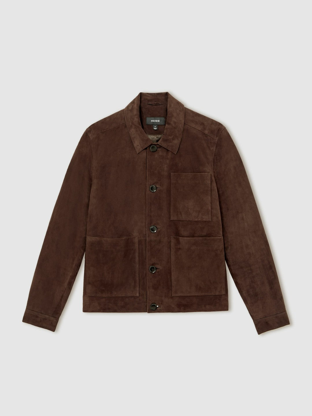 Jacket in Chocolate Brown | Reiss Men Trending