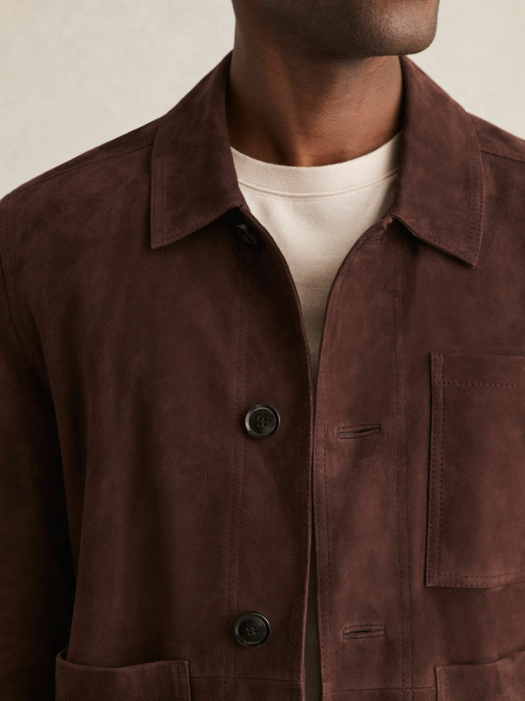 Jacket in Chocolate Brown | Reiss Men Trending