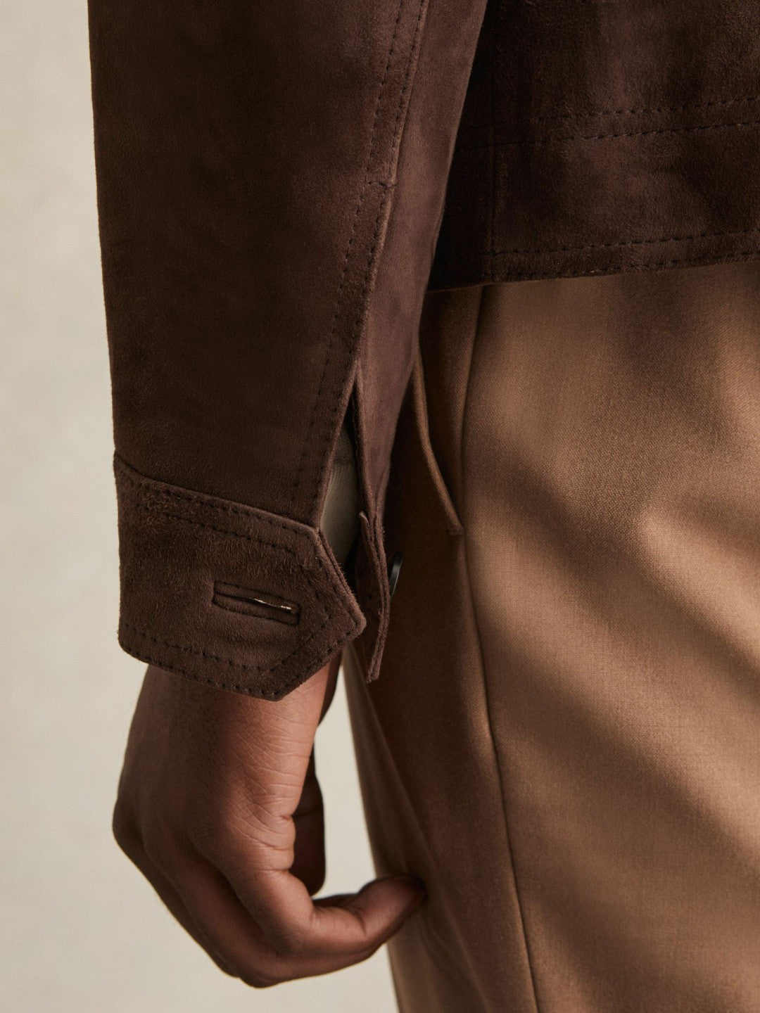 Jacket in Chocolate Brown | Reiss Men Trending